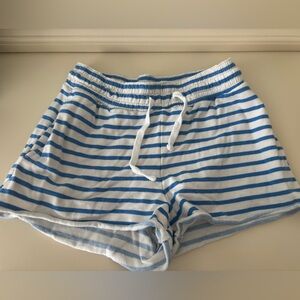 American Eagle Blue and White Striped Shorts